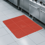 1PC Red Rubber Anti-Fatigue Kitchen Mat, 90x90x1.2cm, Thick Non-Slip Floor Mat - Image 7