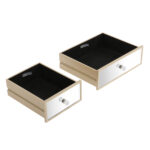 Three Drawers Mirror Table Dressing Table Console Table - Image 14