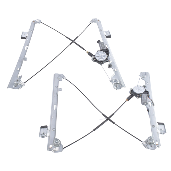 Front Left and Right Window Regulator with Motor Fits for Chevrolet Avalanche GMC Sierra Pickup SUV 1999-2007 2Pcs