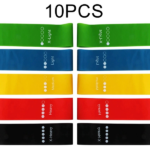 2 Pack Set of 5 Resistance Exercise Loop Bands Fitness Yoga Resistance Band TPE Colorful (US Logistics only For USPS.TK/TMEU only For self-pickup) - Image 4