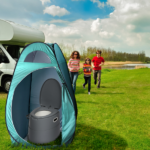 Portable Outdoor Pop-up Toilet Dressing Fitting Room Privacy Shelter Tent Army Green - Image 60