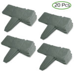 Garden Edging Border,Imitation Stone Effect Garden Lawn Border,No Dig Flexible Lawn Edging and Flower Bed Border (Grey-20) - Image 3
