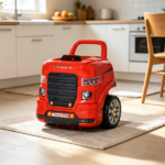 Red Mechanic Truck Engine Toy Set – Kids Car Service Play Set for Playroom Indoor Game - Image 4