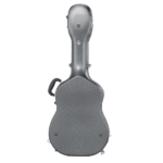 41" Folk Guitar ABS Molded Carrying Case Fits Most Acoustic Guitars Microgroove Grayish Blue - Image 2