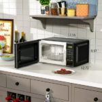 0.7 Cu ft Countertop Microwave Oven, 700 Watts, Black, New (Shipment from Walmart) - Image 4
