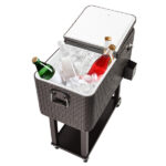 Same Code 16526367 80QT Rattan Square Legs Cooler with Shelf - Image 26