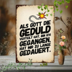 CIFbuy Retro German Slogan Metal Sign, 7.87x11.81in Industrial" Quote Wall Art, Iron Vintage Decor For Home Bar Cafe ikTok, ikTok, t Self-pickup Logiopics - Image 3