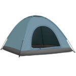 3-4 Person Camping Dome Tent Blue - Image 11