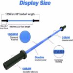 Barbell Bar Plates 4Ft Solid Iron Fitness Weightlifting - Image 4
