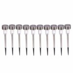 10pcs 5W High Brightness Solar Power LED Lawn Lamps with Lampshades Seven Color - Image 3