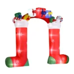 9ft 24W 11 LED Lights Christmas Sock Arch Holiday Arch Decoration - Image 3