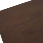 Rubber wood soft bag deep walnut dining table and chair set 1 table 4 chairs beige cushion rectangular - Image 17