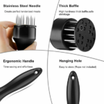 Stainless Steel Blade Meat Tenderizer for Chicken Port Beef Kitchen Tool 21 Needles (US Logistics only For USPS.TK/TMEU only For self-pickup) - Image 4