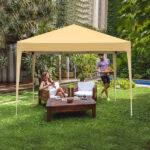 3 x 3m Two Doors & Two Windows Practical Waterproof Right-Angle Folding Tent Khaki - Image 14