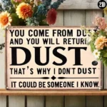 CIFbuy Vintage From Dust Metal Wall Art Sign Rustic Gothic Wall Decor Room Bathroom Bedroom 8x12 Inches (TikTok, temu pick-up service) - Image 6