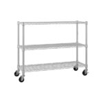 6-Tier disassembly and free assembly NSF-Certified Steel Wire Shelving with Wheels - Image 5