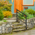 [Same Code 04286986]Handrails for Outdoor Steps, Wrought Iron Handrail Fits 1 to 4 Steps, Transitional Handrail with Installation Kit, Black - Image 8