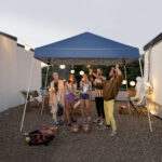 8*8ft Portable Home Use Waterproof Folding Tent Blue - Image 14