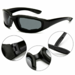 1 pairs Motorcycle Sports Biker Riding Glasses Wind Resistant Eye Protection Sports Goggles Cycling Glasses Sunglasses Grey Color(US Logistics only For USPS.TK/TMEU only For self-pickup) - Image 4