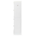 Single Drawer Double Door Storage Cabinet White - Image 2