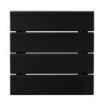 36*36*47cm Single Layer Square HDPE Side Table Black - Image 3