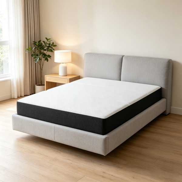 6 Inch Trifold Memory Foam Mattress 75" x 54" – Full Size Foldable Bed for Camping RV Road Trip Only mattress