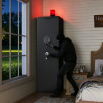 57" High Large Capacity Mechanical Gun Safe for Rifles & Handguns, Digital Password Lock, Built-In Independent Lock Box, Adjustable Shelves, Pre-Assembled No Assembly Required - Image 9