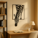 CIFbuy Modern Zebra Wall Art Black and White Animal Print Decor for Living Room Office Bedroom (TikTok, temu pick-up service) - Image 2