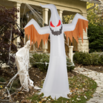 Replace 50904039 12ft 4pcs LED Lights Giant Scary Ghost Flames and Flashing Red Eyes Inflatable Halloween Decoration - Image 9