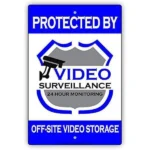 CIFbuy Vintage Warning Metal Sign No Trespassing 24/7 Video Surveillance Restricted Access Wall Decor For Home Business Driveway Gate (TikTok, temu pick-up service)