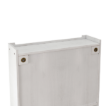 24.8"Glass Door Vintage Double Door Wall Cabinet with Three Tiers of Storage with Towel Rack, for Bathroom, Kitchen,Dining Room, White Washed - Image 3