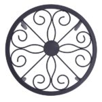 4 Plant Shelves with 4-1 Round Pattern in Black Baking Paint (Yh-Cj009) - Image 16