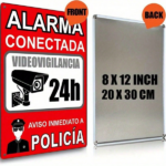 CIFbuy 1pc Retro Metal Security Alarm Sign, Bilingual English/Spanish Police Monitoring & Video Surveillance Warning Plaque, 2D Flat Ir TikTok, TikTok, nitoring & Video Surveillance Warning Plaque Self-pickup Logiopics - Image 7