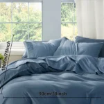Luxury Sheet Sets Super Soft Easy Care Microfiber 3/4-Pieces Bed Sheet Set With 16-Inch Deep Pockets, Blue - Image 6
