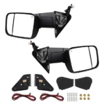 Heated Power Side Mirror fit for Dodge Ram 1500 98-01 Textured 55077493AG Pair - Image 6