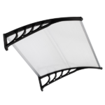 Same Code 87203302 HT-100 x 80 Household Application Door & Window Rain Cover Eaves Canopy White & Black Bracket - Image 10