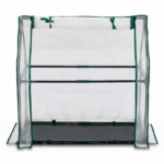 Mini Greenhouse with PE Cover, Indoor Outdoor Plant Gardening Green House for Garden Backyard, 36*18*33in, White - Image 16