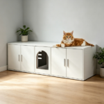 Wooden Cat Box Cabinet - Image 6