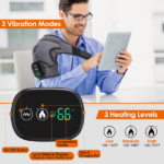 Heated Shoulder Massager 3 Heat Levels & 3 Vibration Modes Cordless USB Rechargeable Shoulder Brace For Pain Relief Rechargeable For Home Office Pain Relief - Image 2