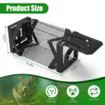Humane Mouse Trap Cage, Non-Lethal (No Electricity/Glue/Chemicals), Heavy Duty 1.15mm Metal (Rustproof), Easy Catch & Release for Mice/Voles/Hamsters, Indoors/Outdoors Use - Image 8