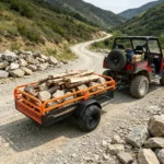 1500 lbs Heavy Duty ATV Dump Trailer, 15 Cu. Ft. Tow Behind Garden Cart with Removable Sides & 2 Tires - Image 5