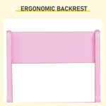 Kids Study Desk and Chair Set with Storage, Pink MDF, 60.5*41.5*50cm - Image 4