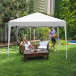 3 x 3m Two Doors & Two Windows Practical Waterproof Right-Angle Folding Tent White - Image 23