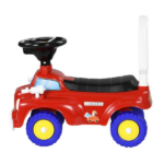 Red Toddler Fire Truck Ride-On Toy: Music, Horn & Under-Seat Storage | For Kids 18-36 Months - Image 2