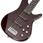 [Do Not Sell on Amazon] GIB Electric 5 String Bass Guitar Full Size Bag Strap Pick Connector Wrench Tool Earth Brown - Image 18