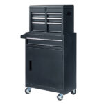 4 Drawstring Cabinet Steel Black Lock 330lb Instrument Cart Storage Room - Image 9