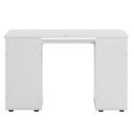Embossed White Particle Board with Melamine Laminate 1155574cm One-Door Three-Drawer Computer Desk - Image 9