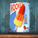 CIFbuy Vintage|Rocket Popsicle|Metal Sign, 8"X12" Thick Solid Iron Retro Wall Decor, Classic Rocket Shaped Fruit Ice Lolly Slogan Print TikTok, TikTok, rint Self-pickup Logiopics - Image 6