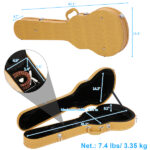 Replace 27413300 Hard-Shell Electric Guitar Case for GLP Style Electric Guitar Bulge Surface Yellow - Image 18
