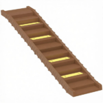 Brown Portable Dog Ramp – Foldable Stairs for Medium Small Dogs to Get on Car Truck SUV - Image 3